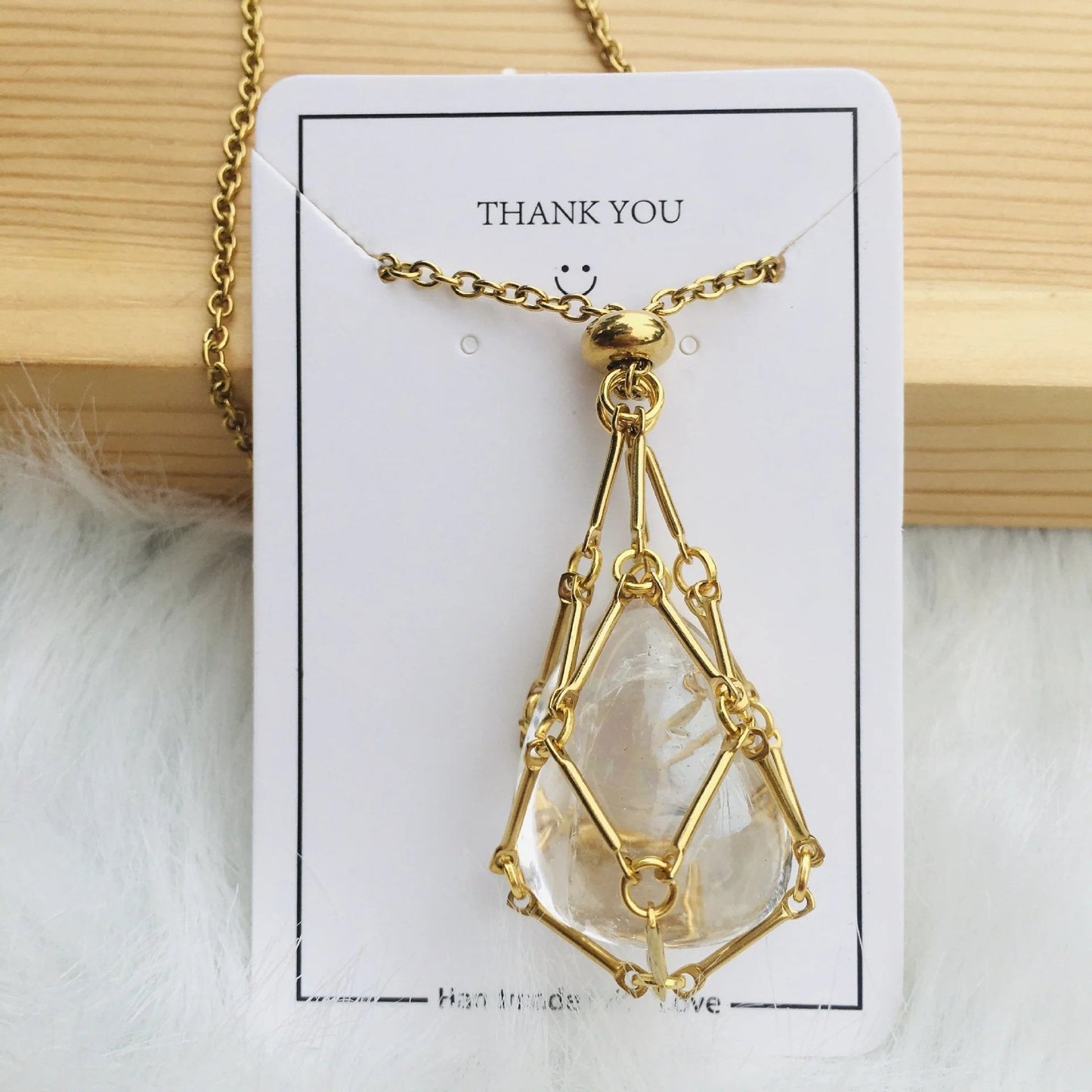 Celestique™ - Verstelbare Kristallen Stenen Houder Ketting