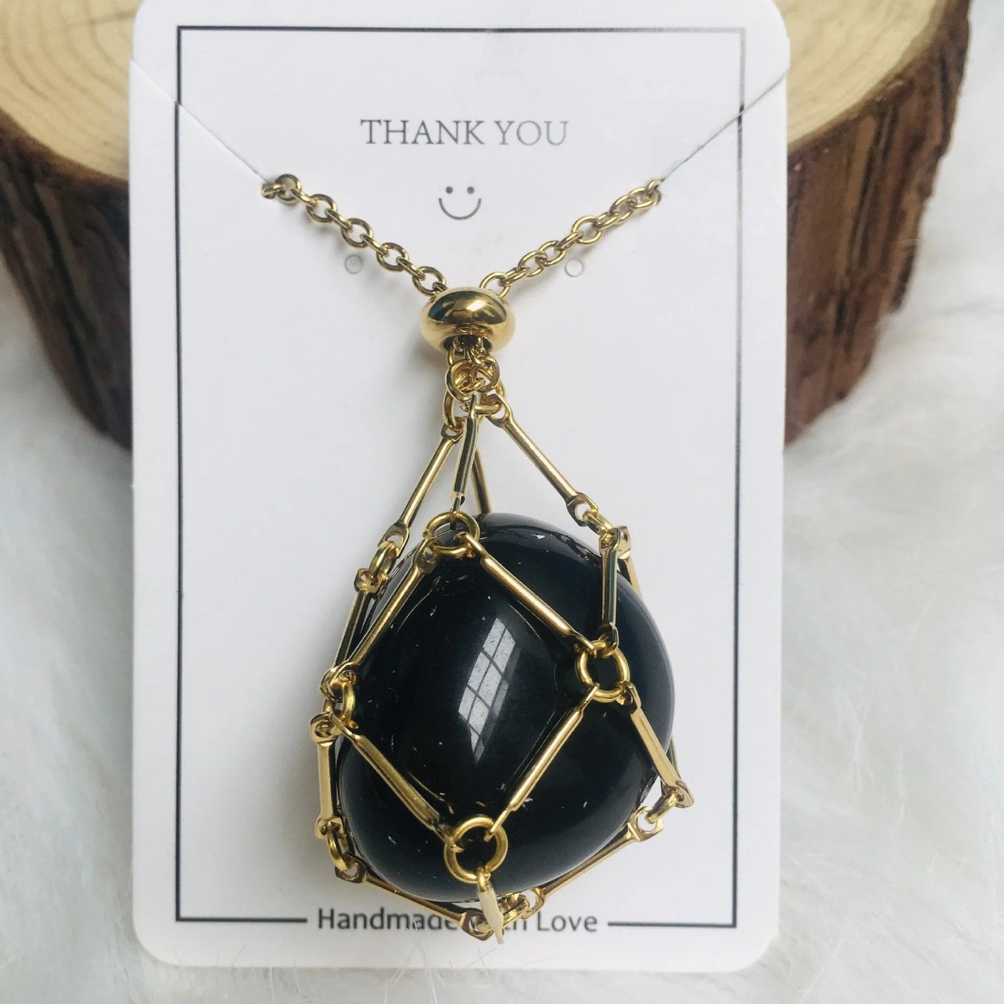 Celestique™ - Verstelbare Kristallen Stenen Houder Ketting
