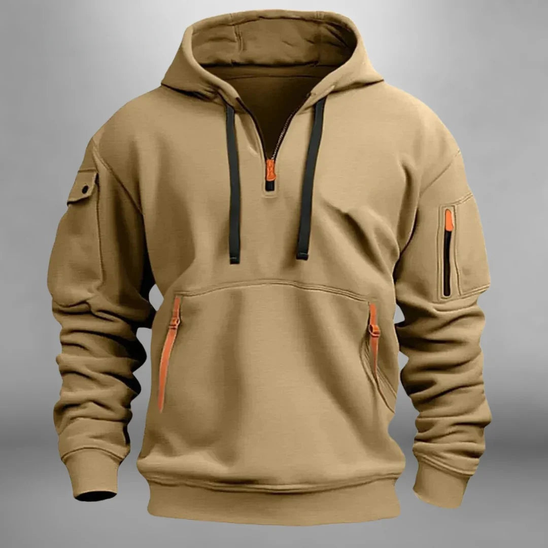 Antonio | Herenpullover met ritszakken