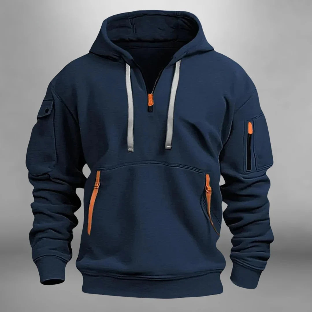 Antonio | Herenpullover met ritszakken