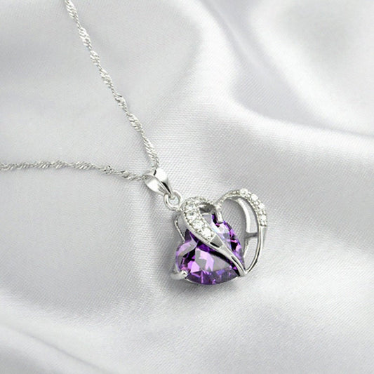 Cozuri | Hart Design Zirkoon Ketting Hanger + Oorbellen Set