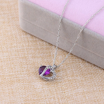 Cozuri | Hart Design Zirkoon Ketting Hanger + Oorbellen Set