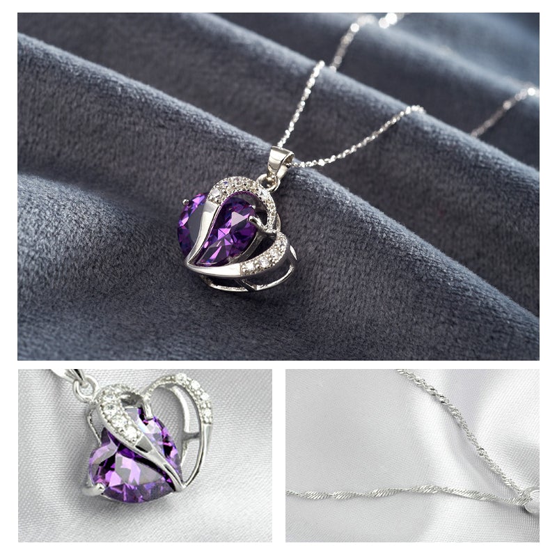 Cozuri | Hart Design Zirkoon Ketting Hanger + Oorbellen Set
