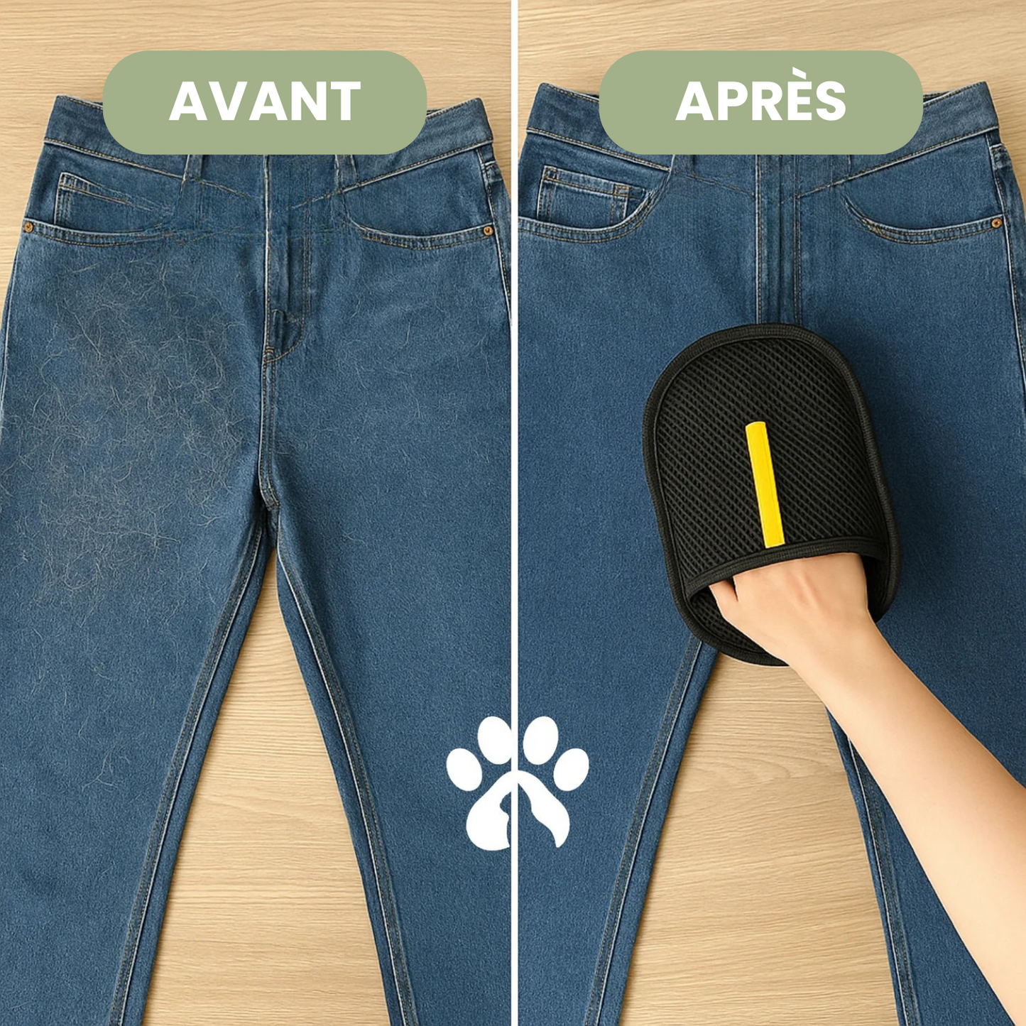 Powtopia™ – Herbruikbare & Ecologische Anti-Haar Handschoen