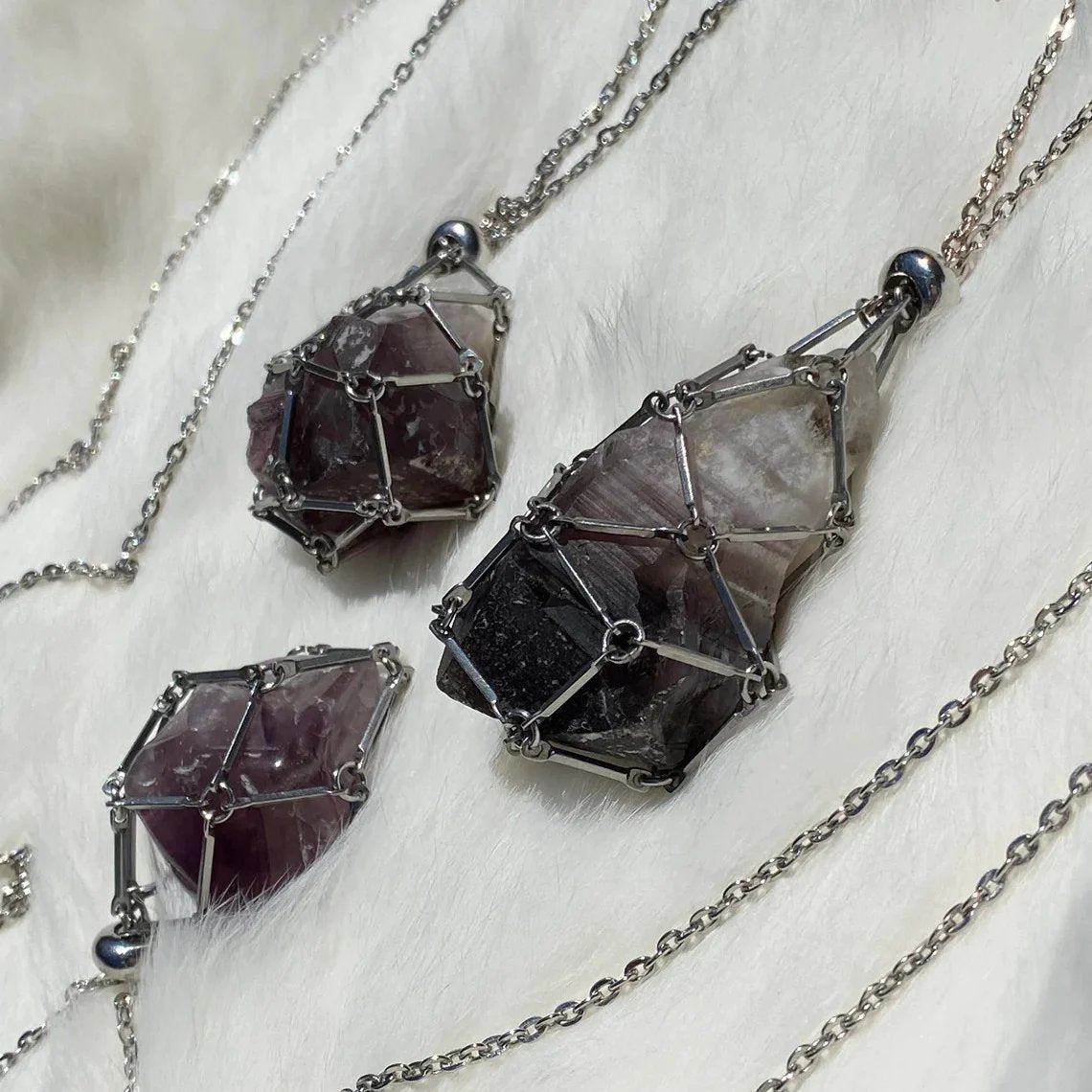 Celestique™ - Verstelbare Kristallen Stenen Houder Ketting