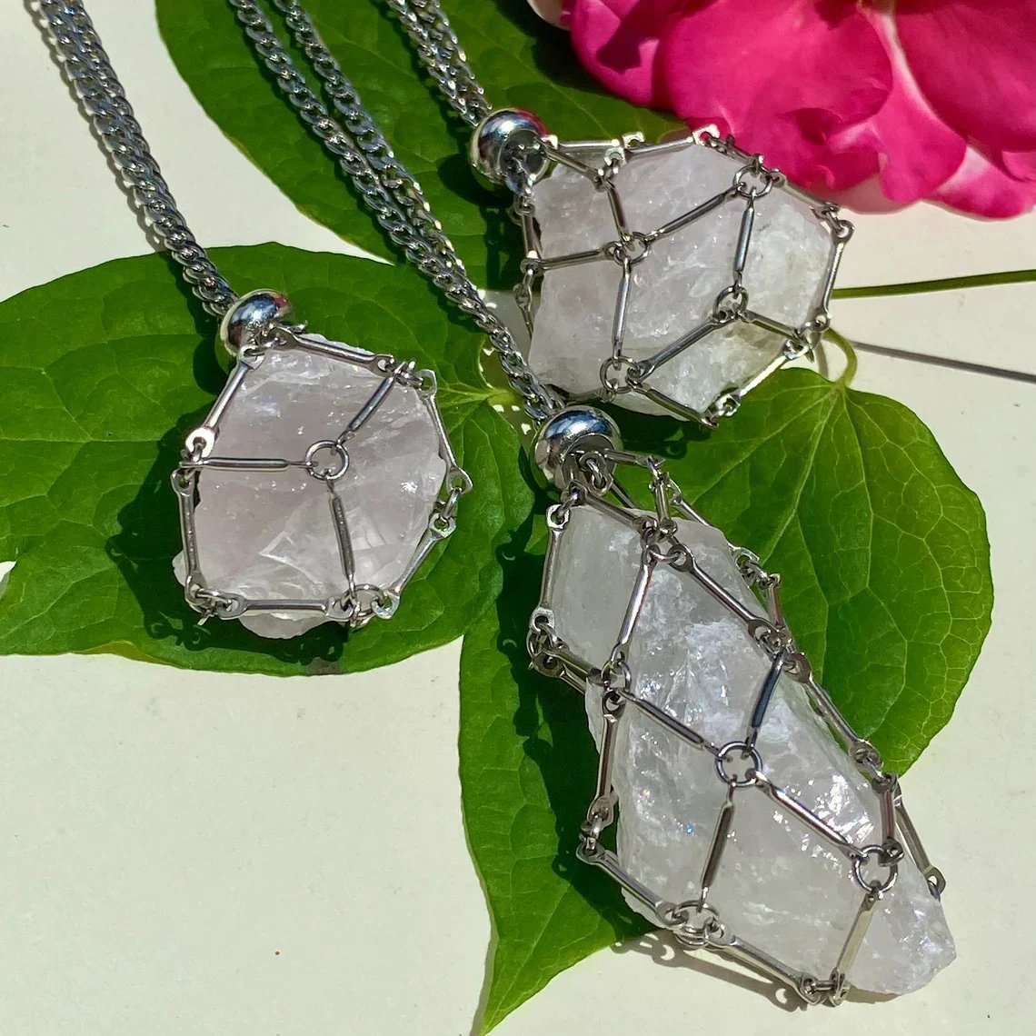 Celestique™ - Verstelbare Kristallen Stenen Houder Ketting