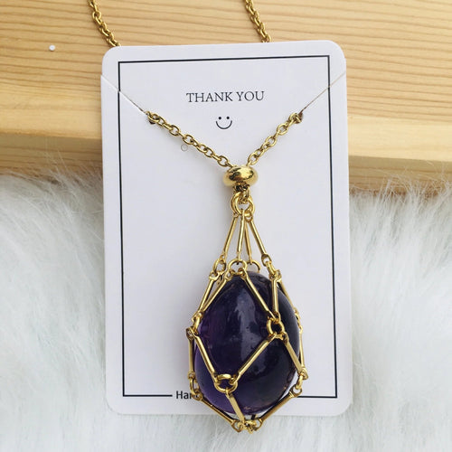 Celestique™ - Verstelbare Kristallen Stenen Houder Ketting