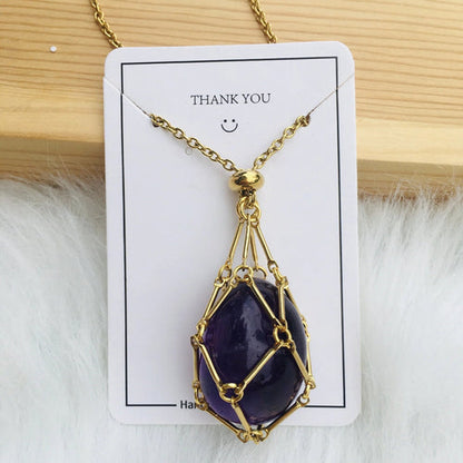 Celestique™ - Verstelbare Kristallen Stenen Houder Ketting