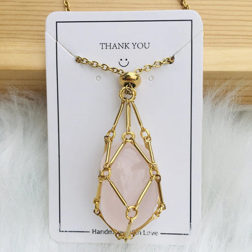 Celestique™ - Verstelbare Kristallen Stenen Houder Ketting