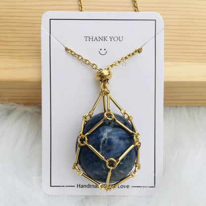 Celestique™ - Verstelbare Kristallen Stenen Houder Ketting