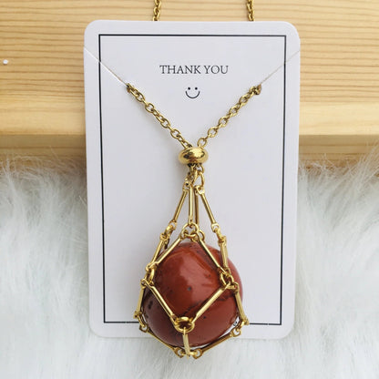 Celestique™ - Verstelbare Kristallen Stenen Houder Ketting