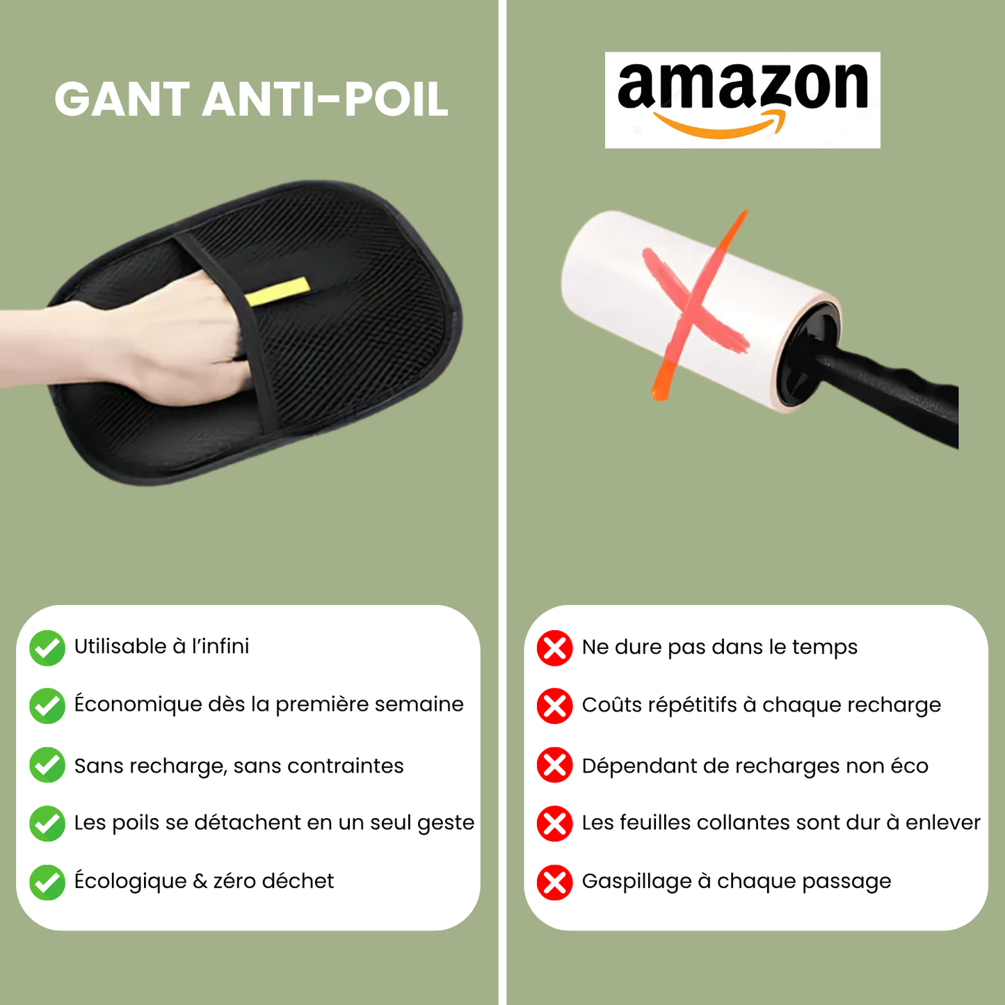 Powtopia™ – Herbruikbare & Ecologische Anti-Haar Handschoen