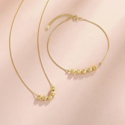 Cozuri | Elegante kralen ketting & armband in 1