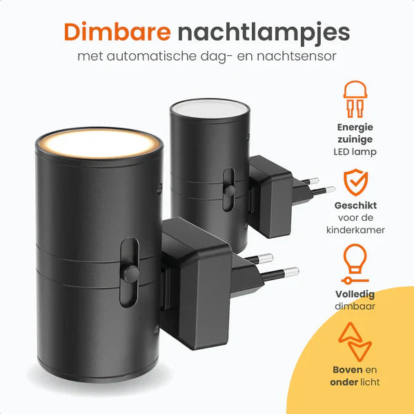 1 + 1 gratis Luminoos | Dimbare Nachtlamp