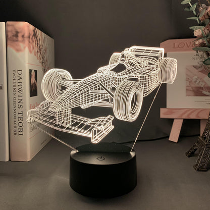 Luminoos™ Formule-1 3D Lamp met Kleur Modus