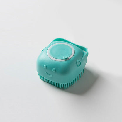Powtopia™ - Siliconen Massageborstel Voor Huisdieren Met Shampoodoos