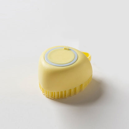 Powtopia™ - Siliconen Massageborstel Voor Huisdieren Met Shampoodoos
