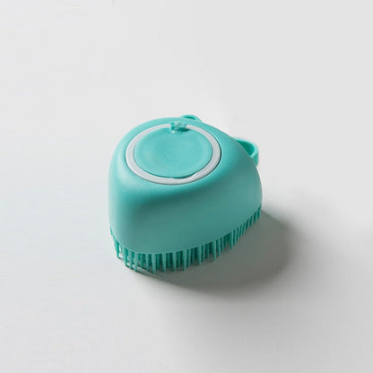 Powtopia™ - Siliconen Massageborstel Voor Huisdieren Met Shampoodoos