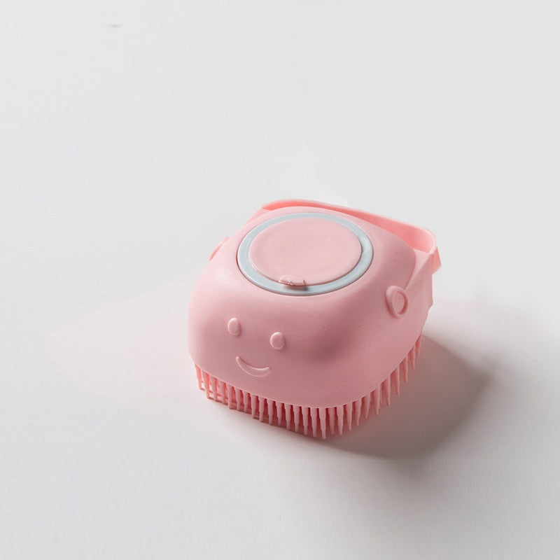 Powtopia™ - Siliconen Massageborstel Voor Huisdieren Met Shampoodoos