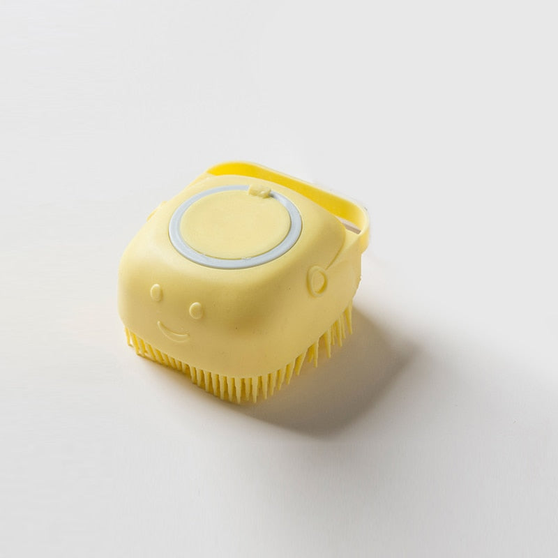 Powtopia™ - Siliconen Massageborstel Voor Huisdieren Met Shampoodoos