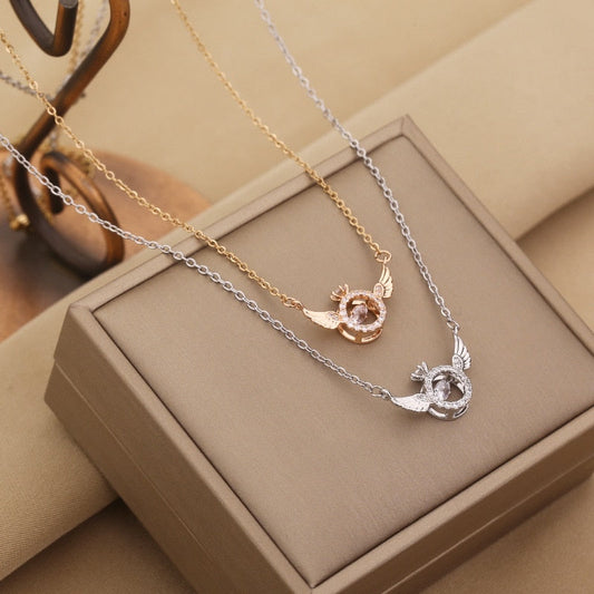 Celestique™ - Elegante Ketting met Engelen Vleugels