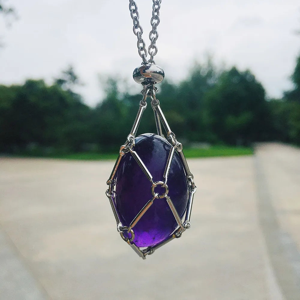 Celestique™ - Verstelbare Kristallen Stenen Houder Ketting