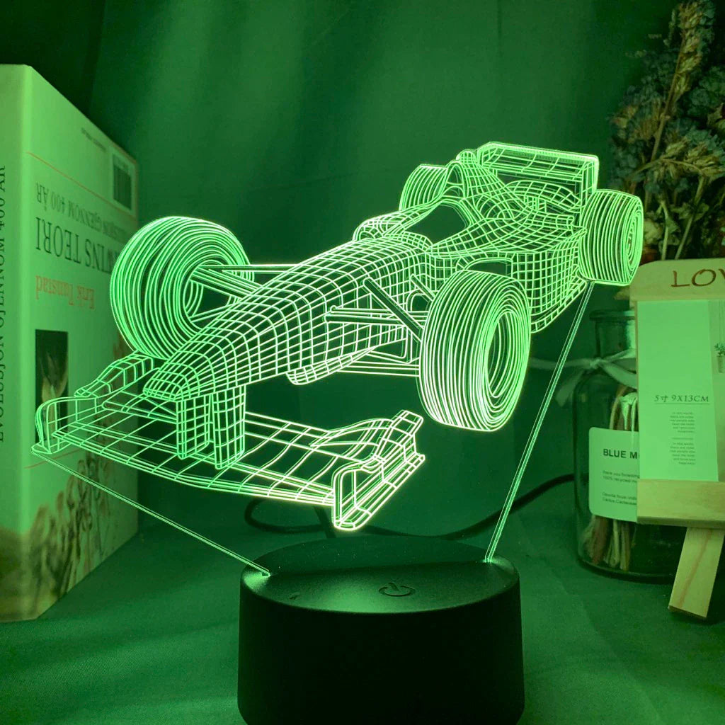 Luminoos™ Formule-1 3D Lamp met Kleur Modus