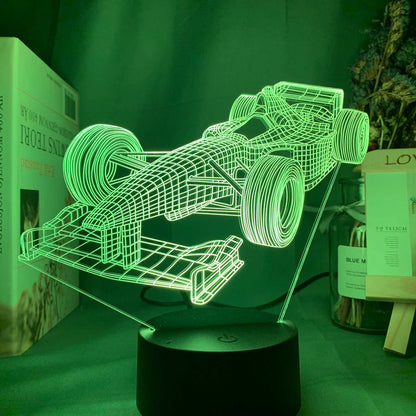 Luminoos™ Formule-1 3D Lamp met Kleur Modus